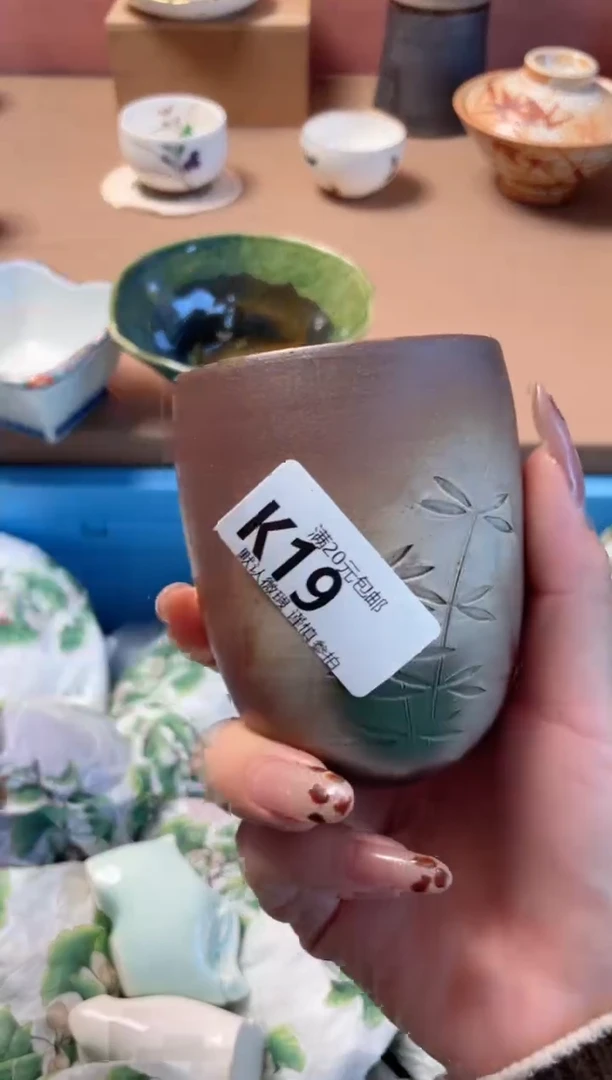 瓷片雨****花瓷器瓷器K19