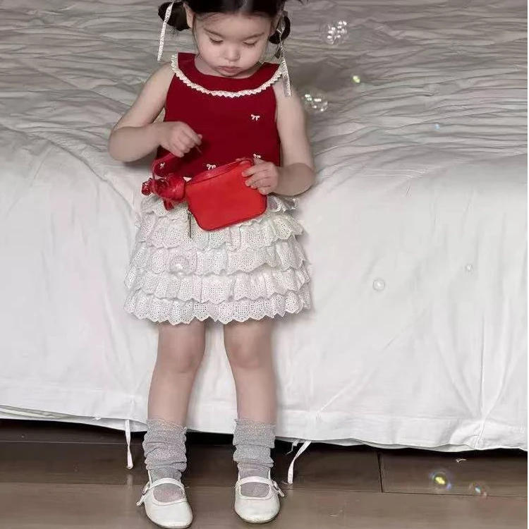 【现货】XQ251349夏季新款儿童裙子女童蛋糕裙女宝半身裙