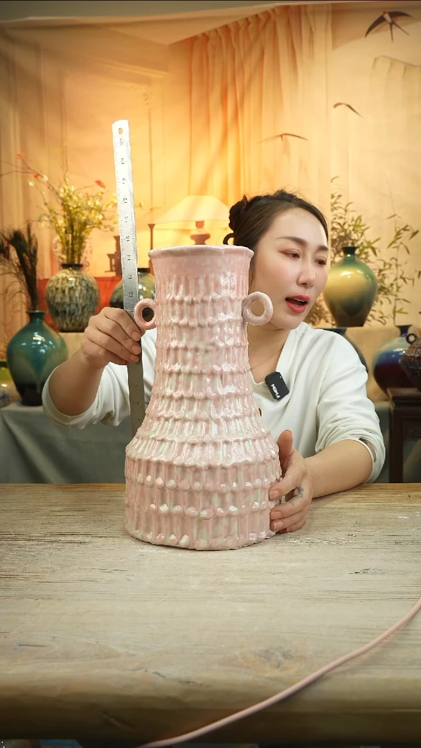高35口12陶瓷花瓶花器景德镇