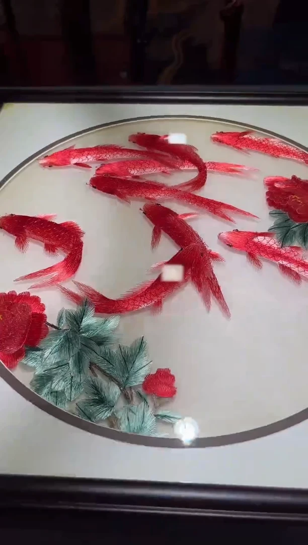 织绣B6/瑰宝金鱼苏绣——————————