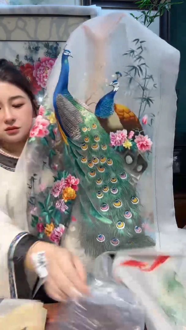 刺绣熙非遗苏绣手工刺绣绣片