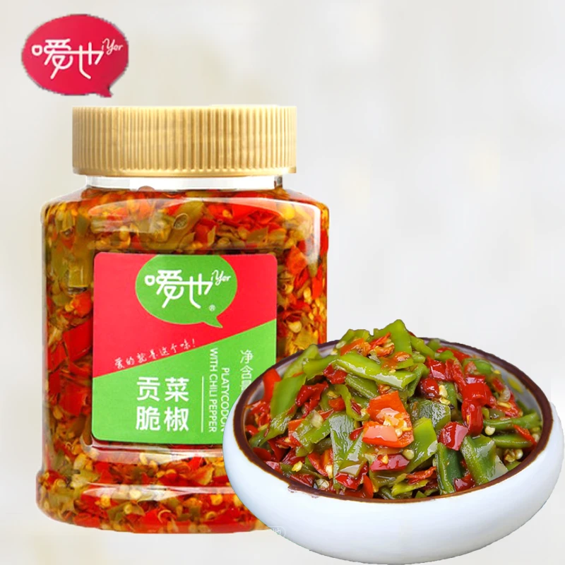 嗳也贡菜脆椒428g招牌外婆菜爱逗老坛豆角拌饭脆萝卜香麻油拌萝卜