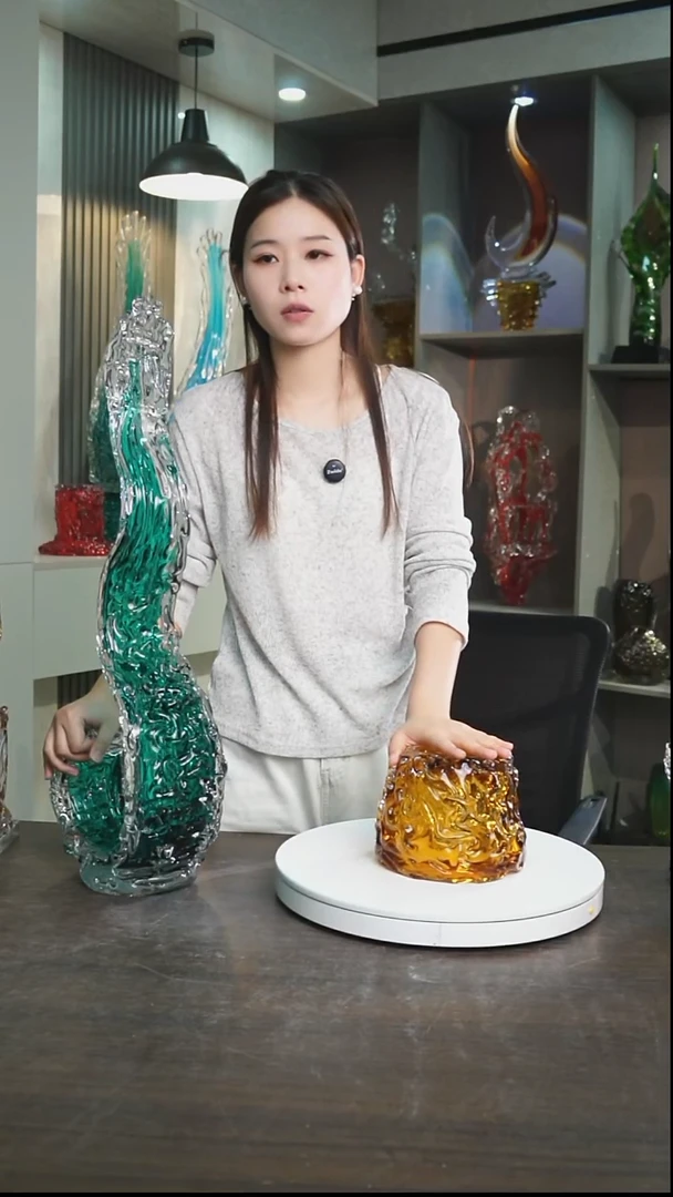 琉璃?****?定制75-80cm金色风生水起海浪款