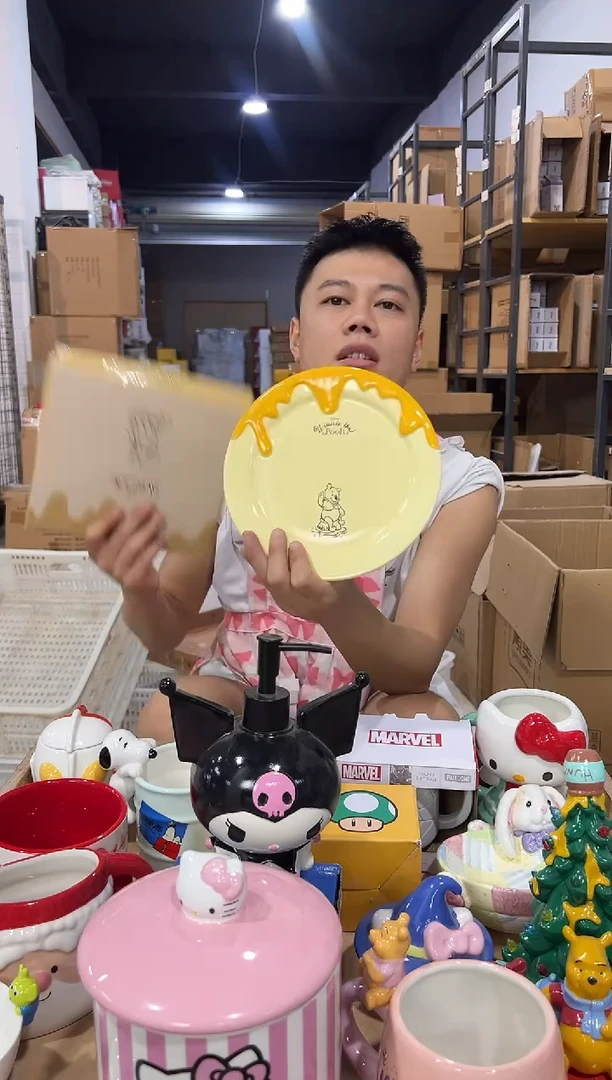 瓷片原盒维尼餐盘