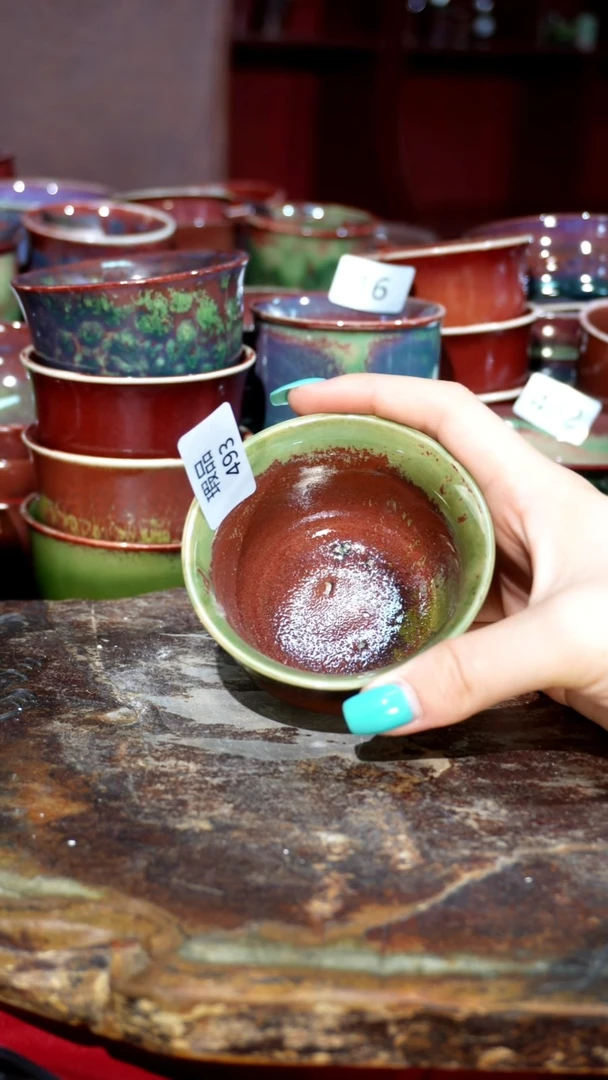 摆件精品窑变钧瓷茶器