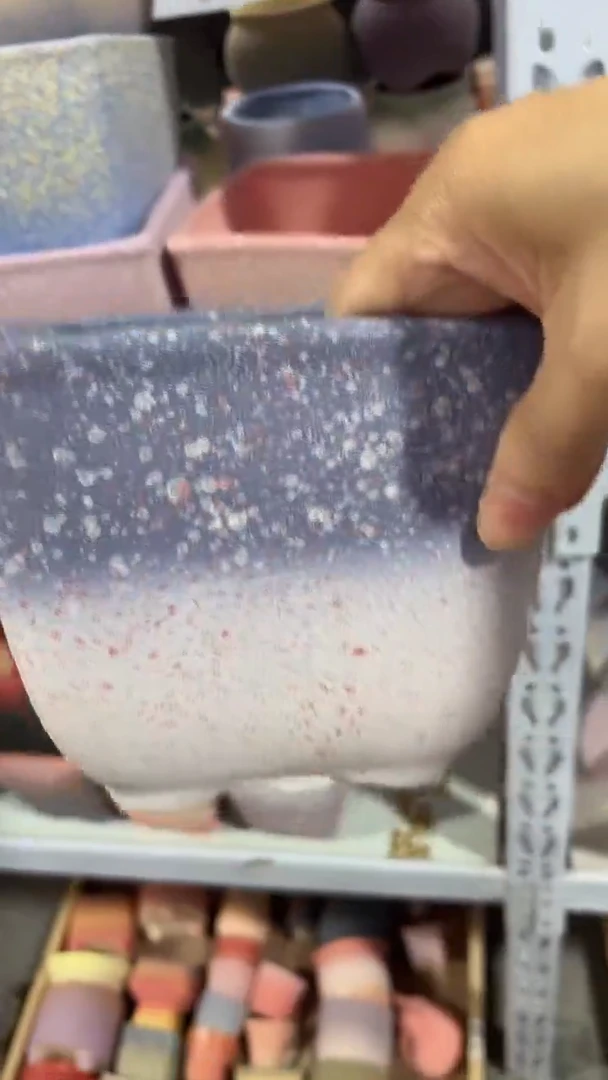 M***?麦饭石粗陶多肉花盆口径13*13