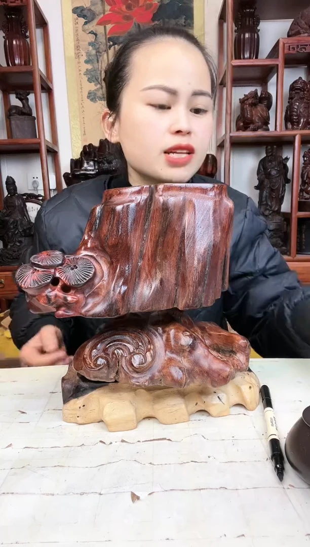 【闪购商品】香榧木臻宝工艺随行底座