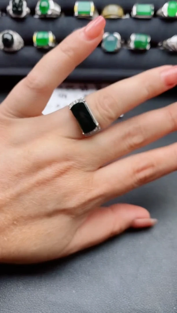 【闪购商品】翡翠戒指银S925镶嵌1111111