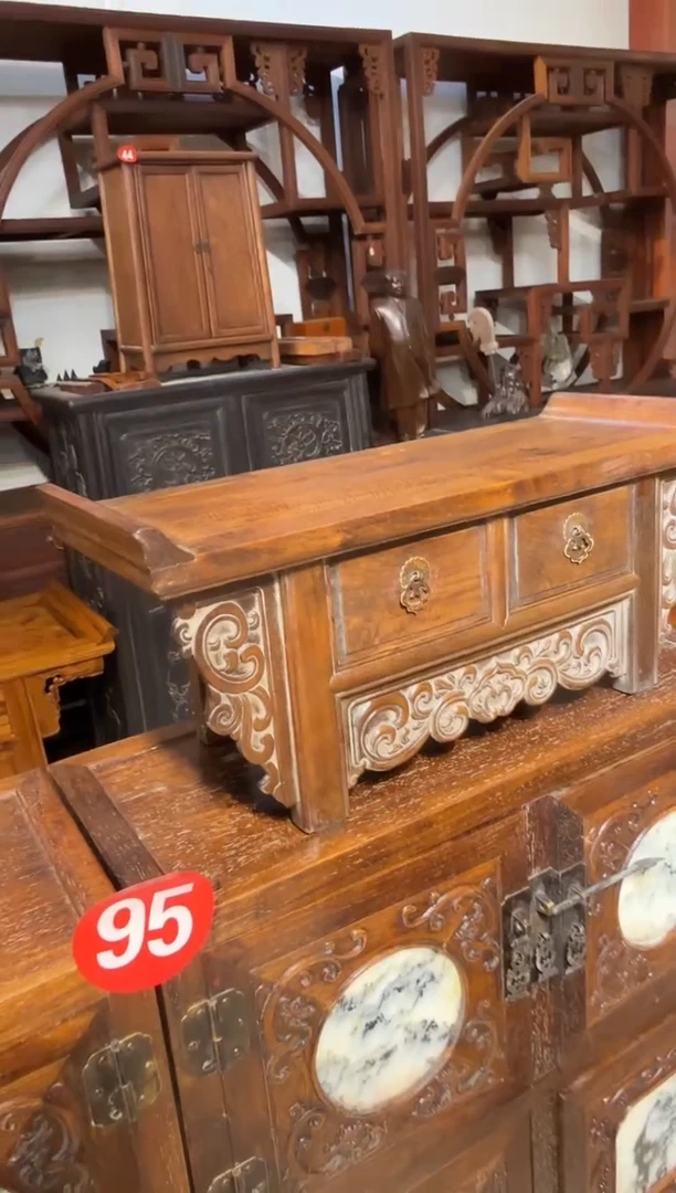 【闪购商品】木木艺黄花梨两抽屉案桌698.888