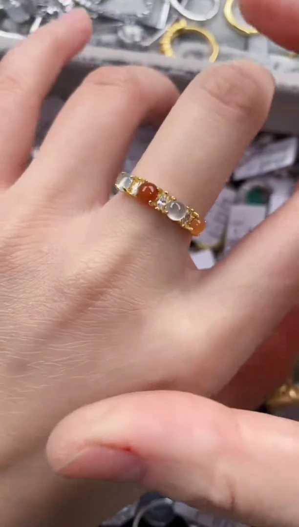 银S925镶嵌戒指翡翠111                  8