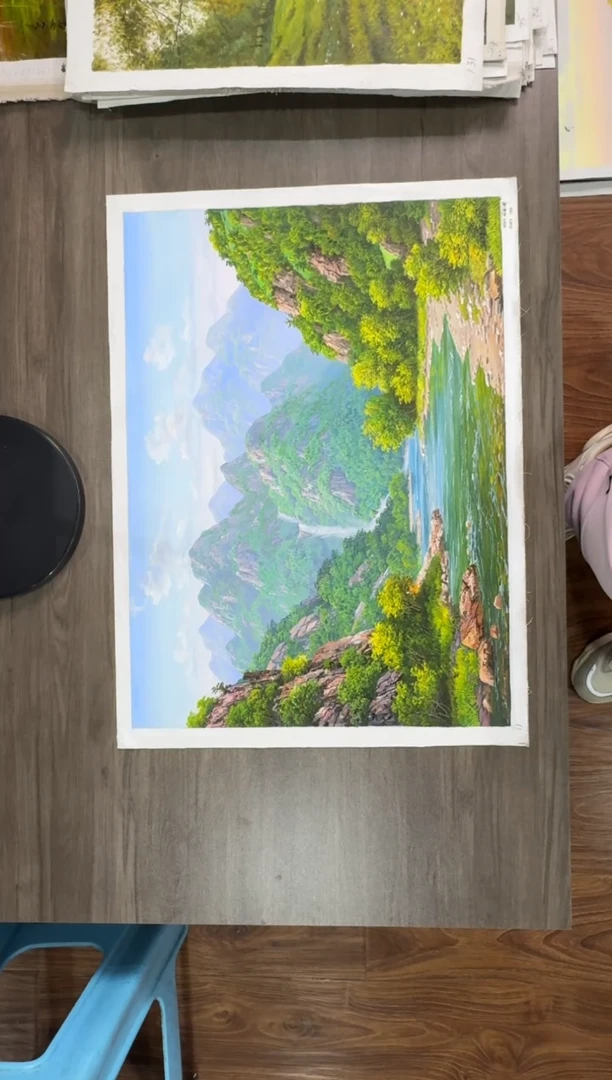 油画【182号】约50*70cm丨朝鲜原创纯手绘孤品油画丨顺丰包邮