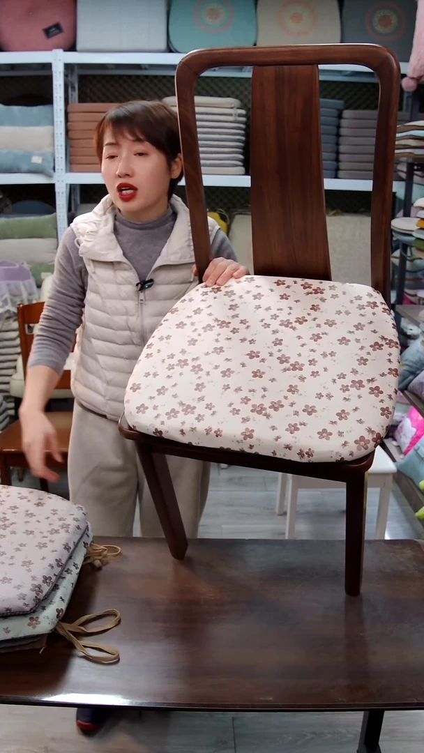 布碎花记忆棉：米色6个