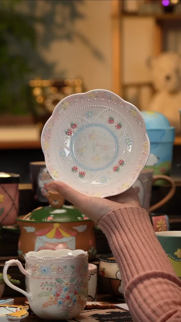 杯子瓷T098景德镇原创手工陶瓷