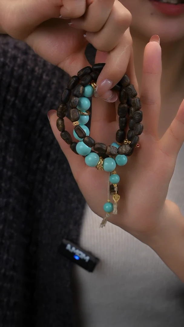 18K金镶嵌绿松石项链琳****?11111