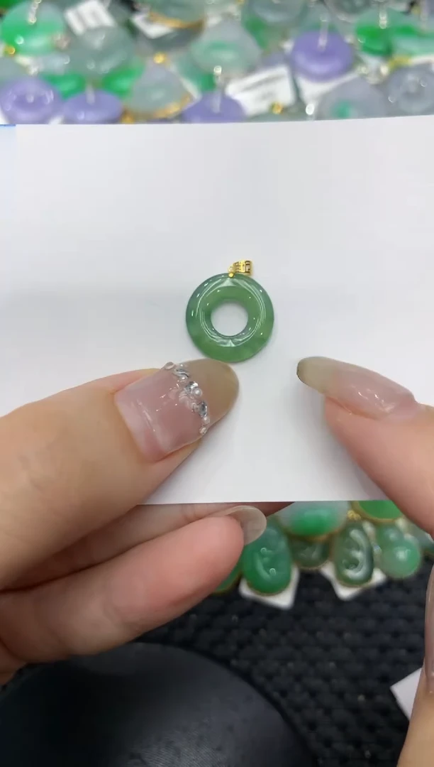 【闪购商品】翡翠颈饰18K金镶嵌222222222