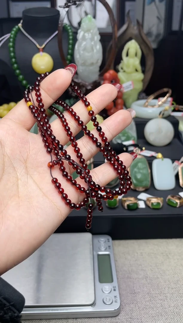【闪购商品】琥珀颈饰未镶嵌项链f174