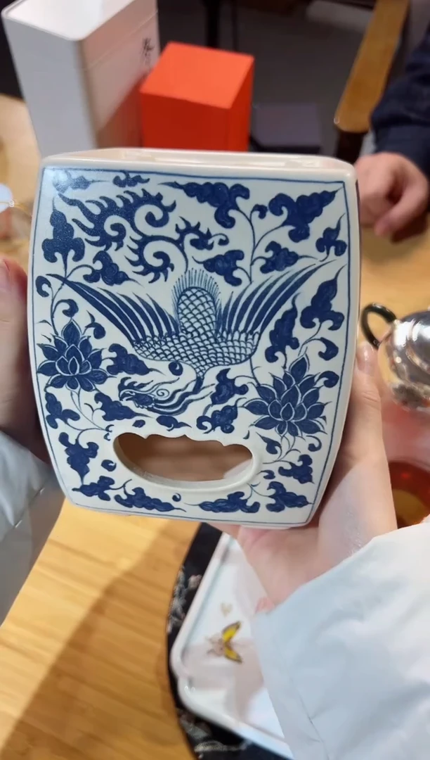 唐****9梵山堂碳炉凤凰青花福利价格