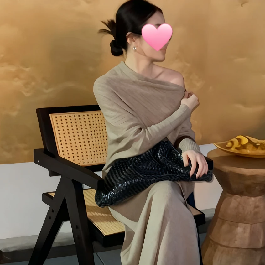 秋季性感法式一字肩上衣半身裙套装女2025新款氛围感轻熟套装