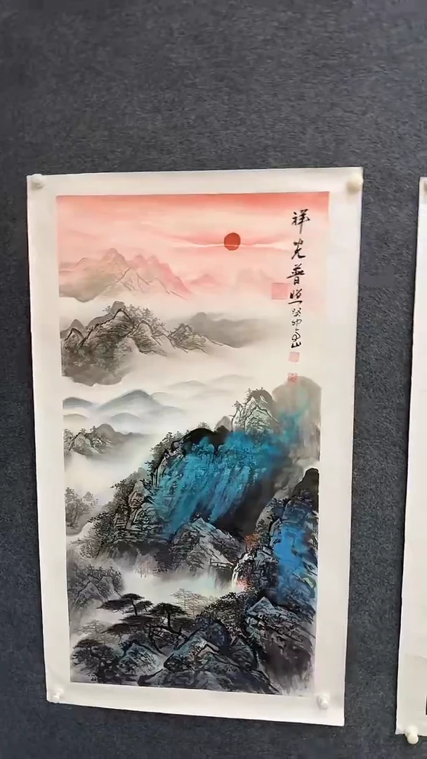 国画9.7-严选-张亭山-四尺整张-C12