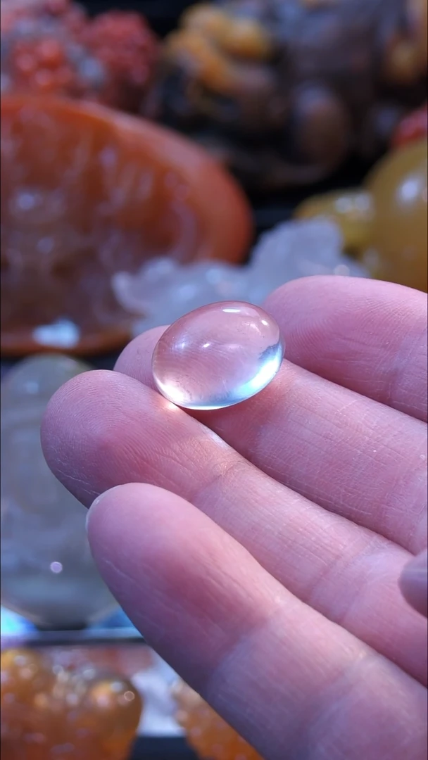 未镶嵌石英岩玉吊坠宝石光蛋面13*17.4