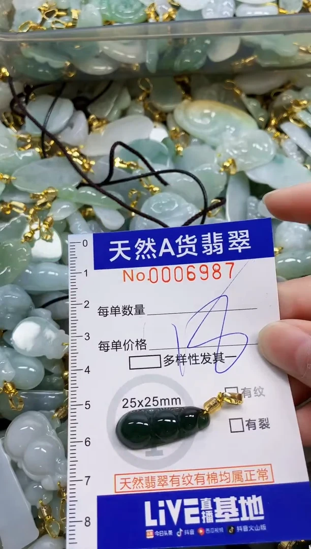 颈饰未镶嵌翡翠天然A货翡翠