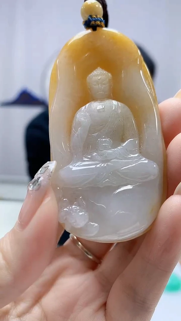 定制翡翠未镶嵌4898DD-毛货挂件