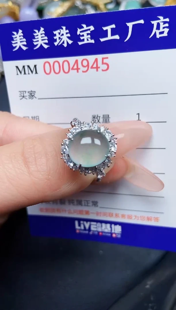 【闪购商品】翡翠颈饰银S925镶嵌4945