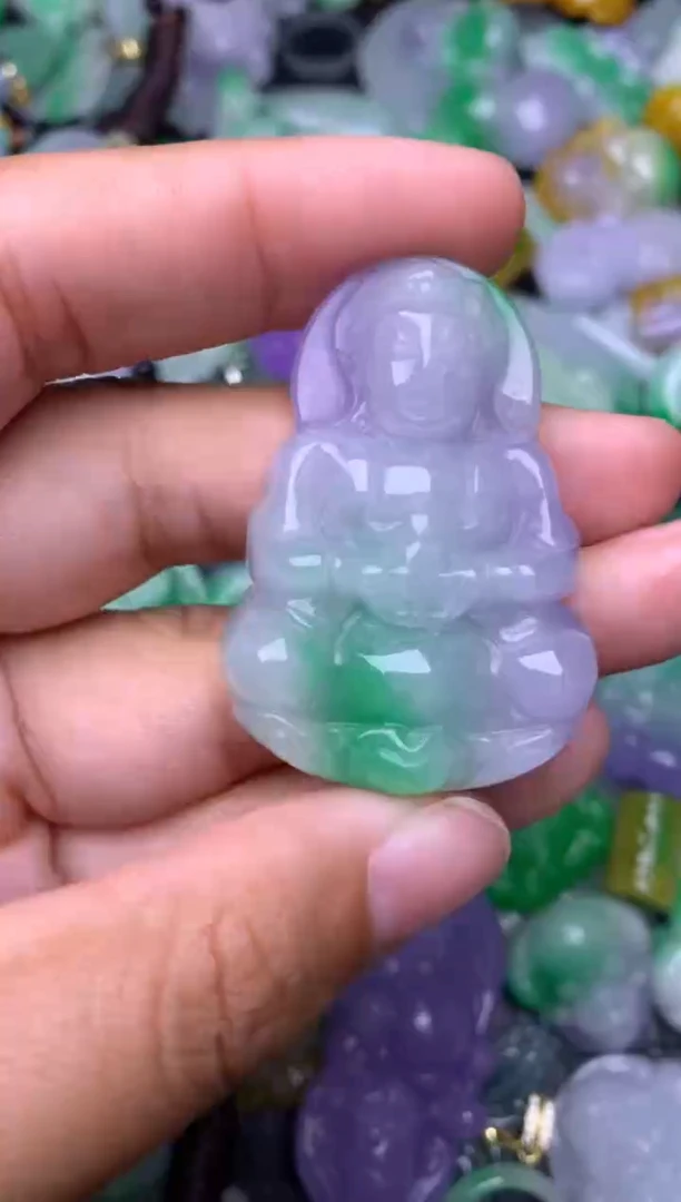 颈饰未镶嵌翡翠缅甸翡翠吊坠