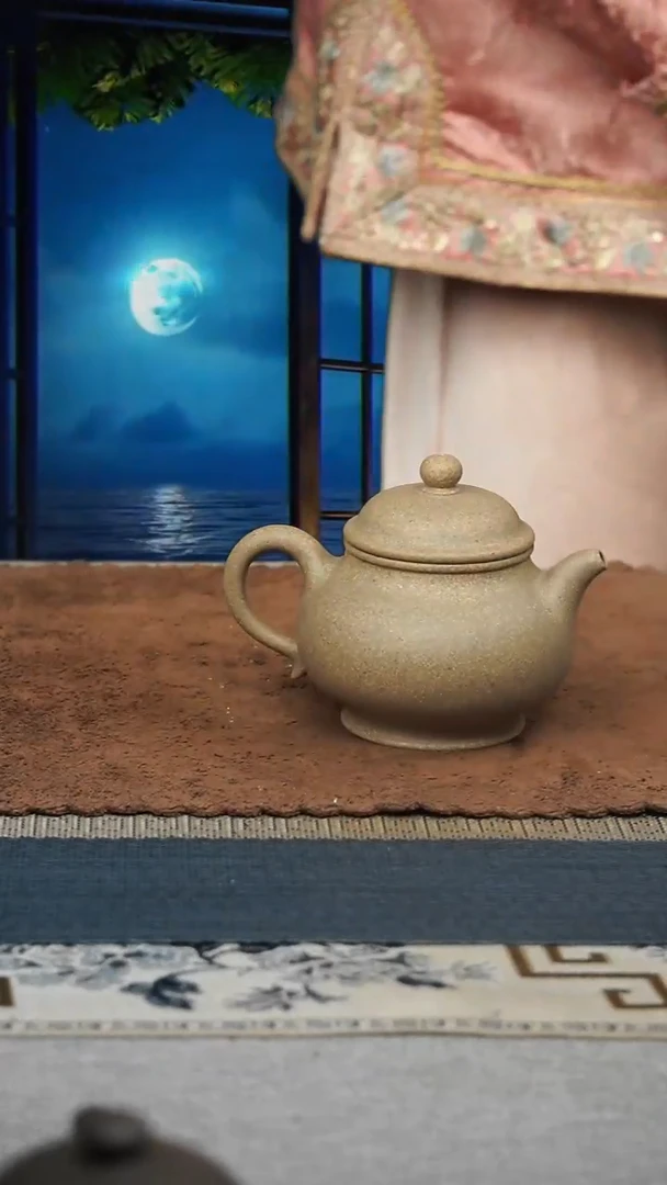 茶杯紫砂梨皮潘壶微瑕