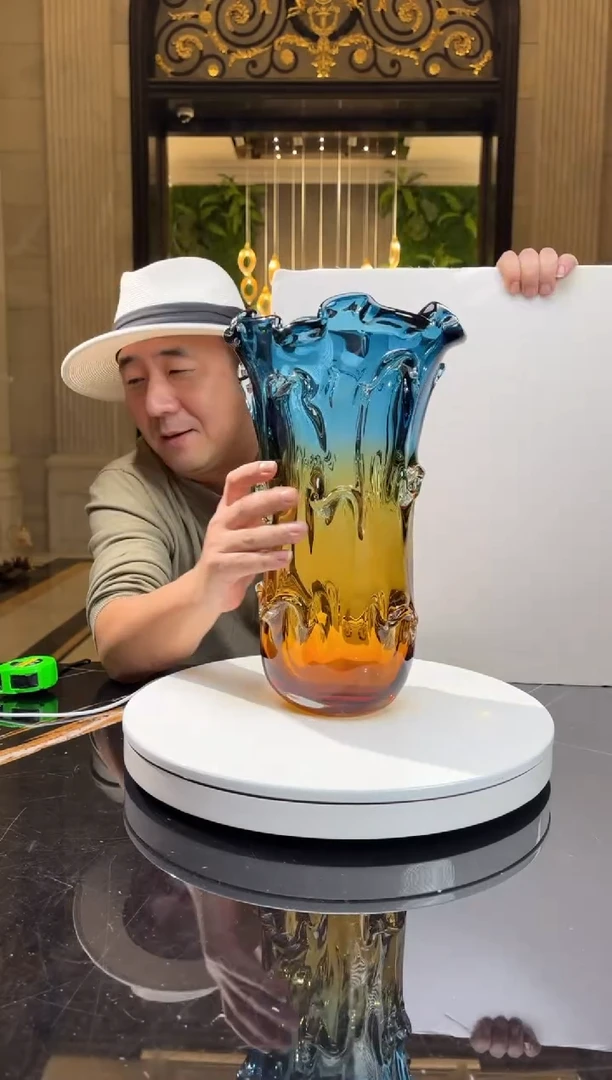 【闪购商品】摆件AJ03346灰色配茶金色花器