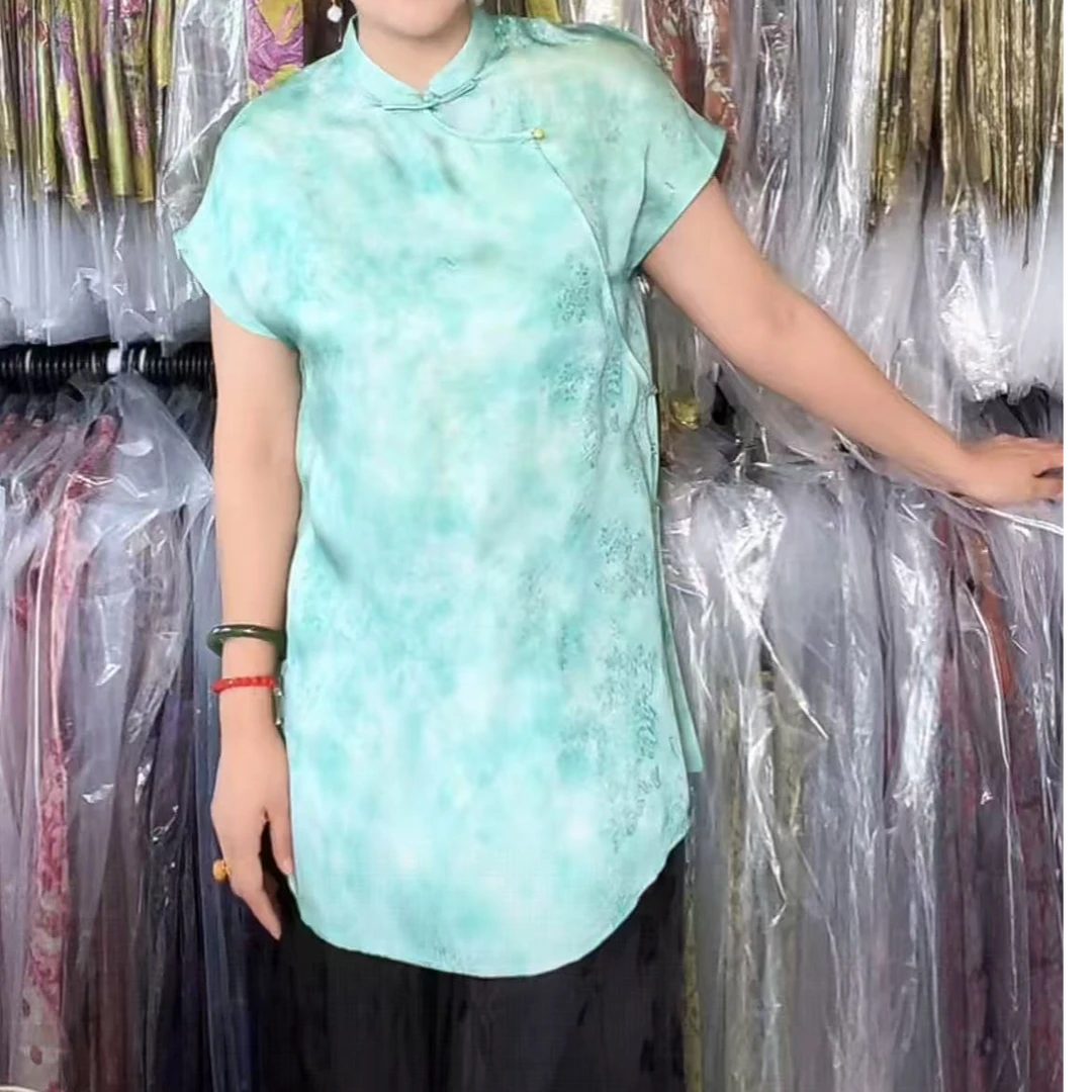 【88620-8378】新中式无袖中长款小衫