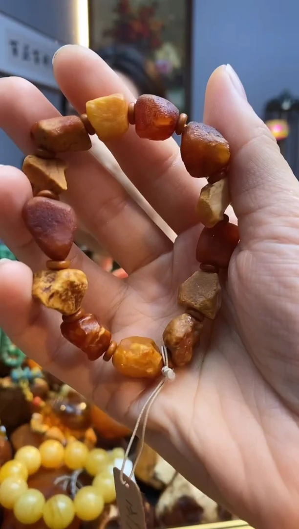 手链琥珀未镶嵌手串