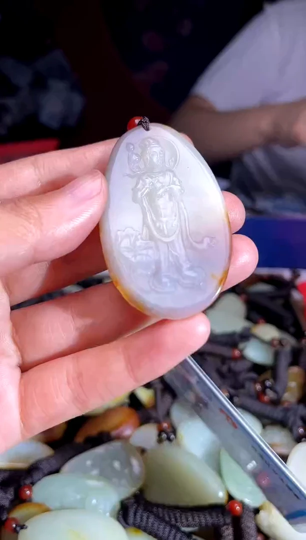 和田玉未镶嵌挂件1