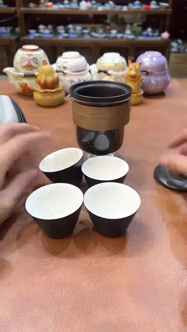 真的很便宜会开片的旅行茶具