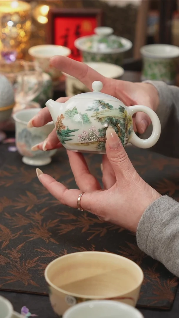 杯景德镇陶瓷杯碗柴烧多人