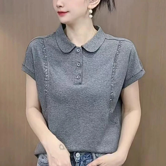 【8996】新品轻奢气质显瘦欧若风棉上衣