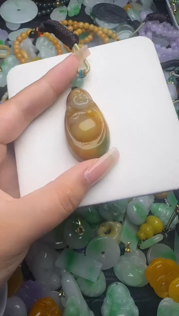 翡翠未镶嵌颈饰天然缅甸翡翠吊坠