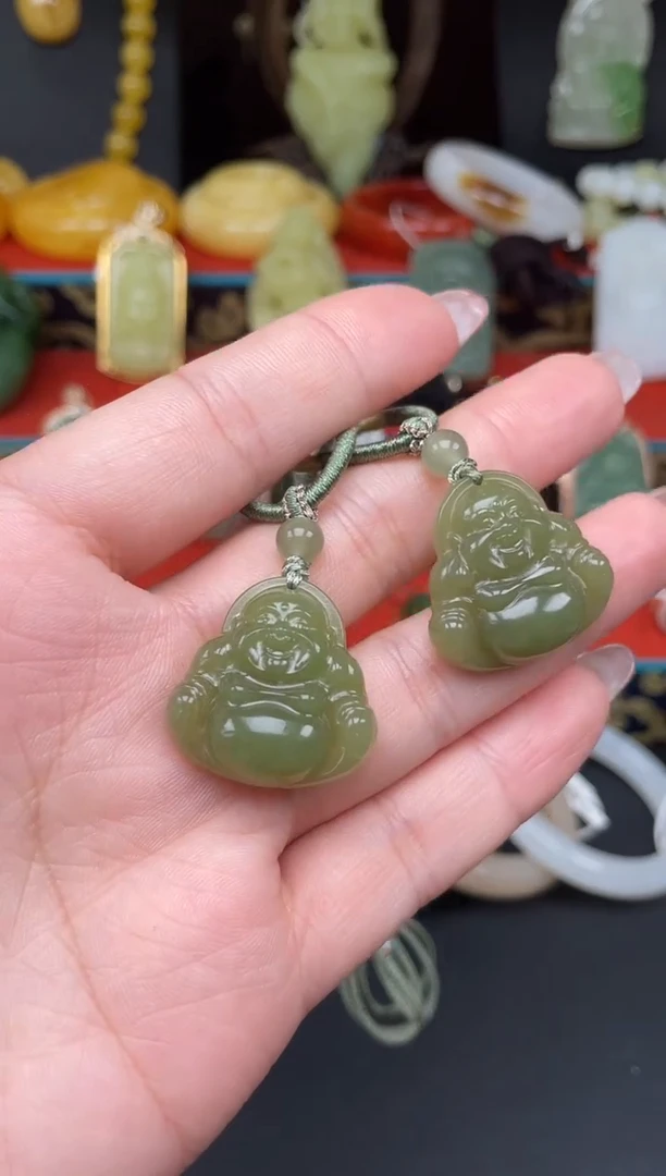 和田玉未镶嵌颈饰吊坠XA033多样性发其一