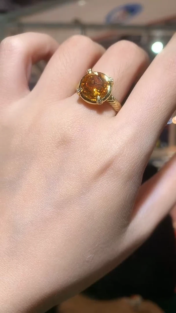 银S925镶嵌戒指水晶【宝石世家严选】