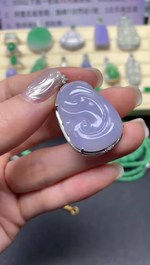 【闪购商品】翡翠吊坠(不含链)18K金镶嵌吊坠|4800+480