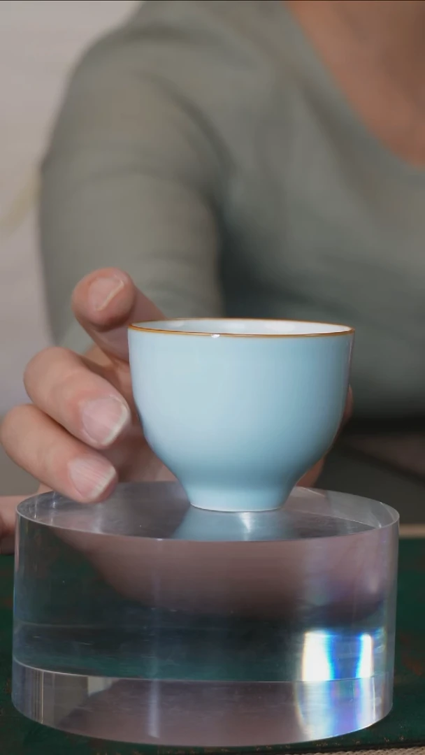 杯子粉青釉映真杯1个