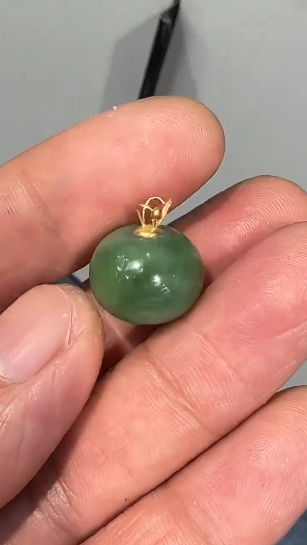 【闪购商品】和田玉吊坠18K金镶嵌和田玉吊坠多样性发货拍一发一