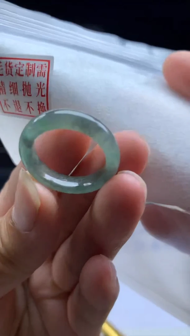 未镶嵌定制翡翠毛货需精细抛光戒圈 16#