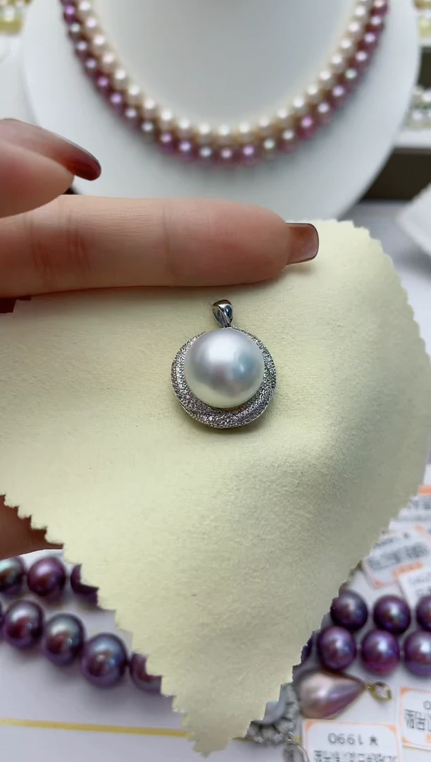 【闪购商品】海水珍珠颈饰银S925镶嵌W51