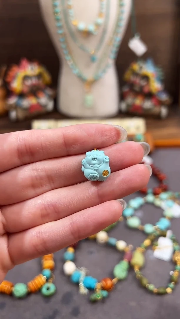 绿松石未镶嵌配饰绿松石配饰