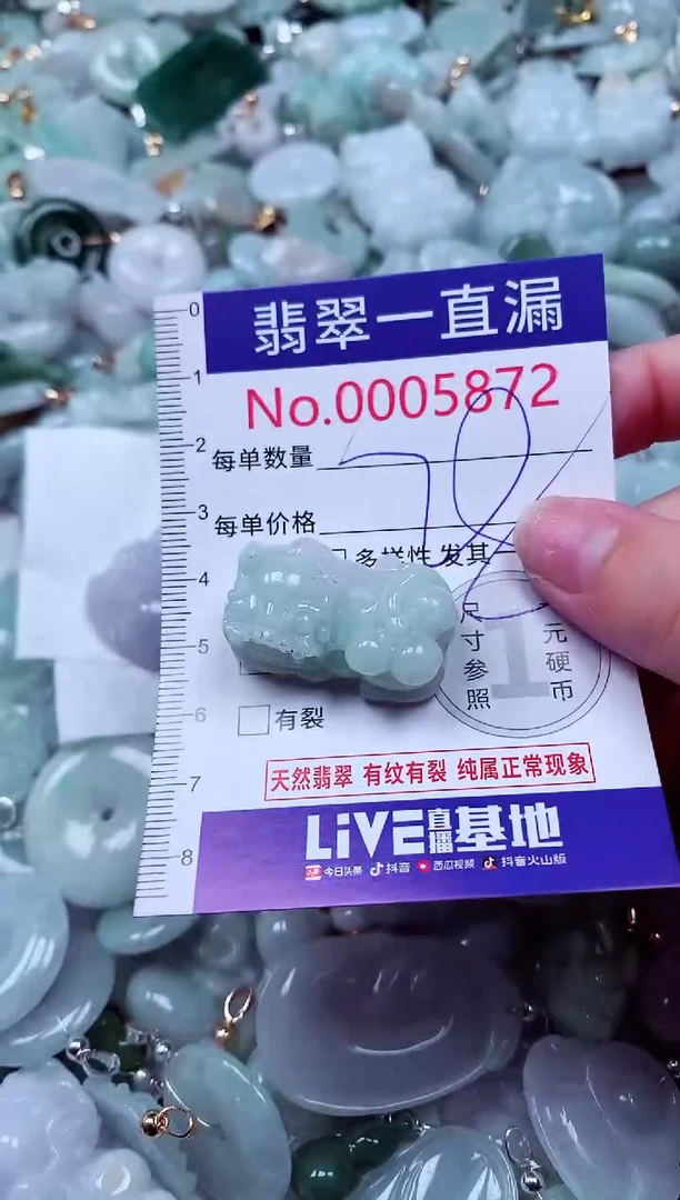 吊坠(不含链)未镶嵌翡翠5872