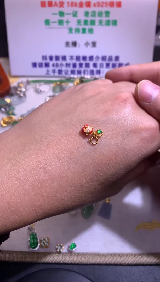 【闪购商品】翡翠吊坠(不含链)银S925镶嵌1