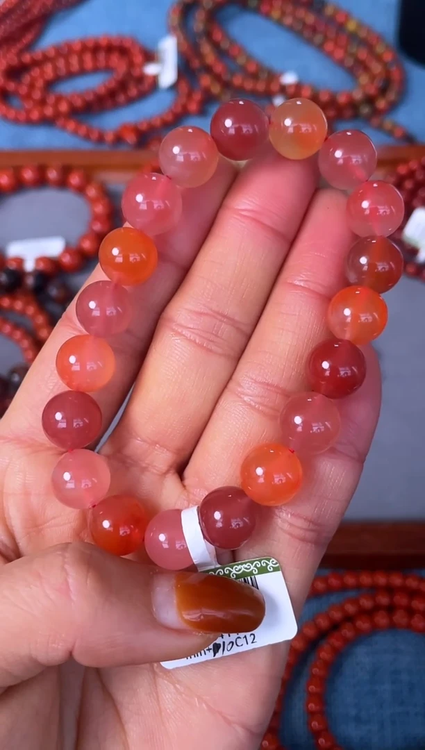 未镶嵌手串南红玛瑙N12保山料多宝单圈