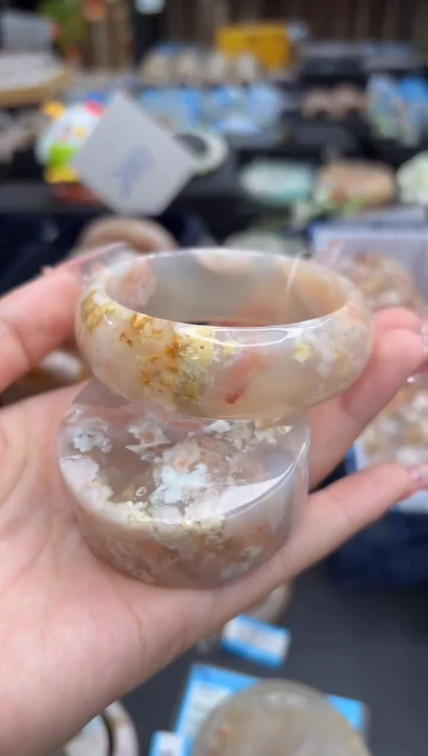 未镶嵌手镯石英质玉2(55圈赠送镯心)