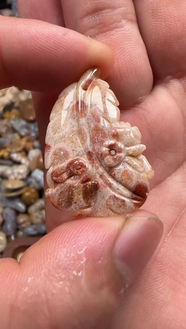 【闪购商品】硅化珊瑚（珊瑚玉）颈饰未镶嵌777